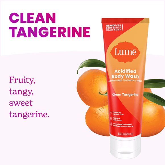 Lume-clean-tangerine-body-wash-over-4-tangerines-and-the-text_-Clean-tangerine-fruity-tangy-sweet-tangerine-2.png